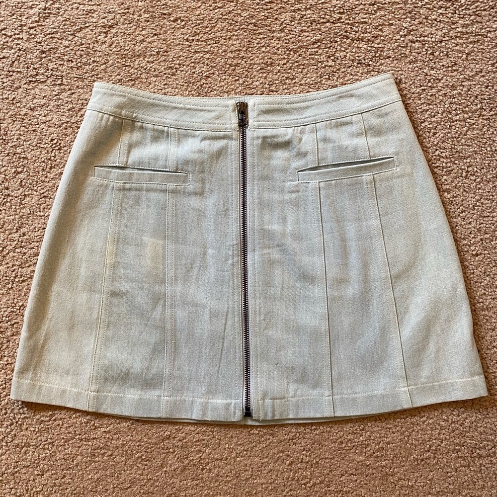 Denim mini skirt